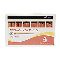 Sure Endo Gutta Percha Points 2% Length Marked – Pack of 120