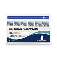Sure Endo Paper Points 2% Pack of 200 Endodontic Paper Points