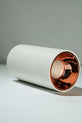 LED Surface Mount Cylinder Light - 12W Prime (CW) White Body Copper Reflector IP65