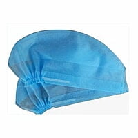 ET Dental Non Woven Disposable Surgeon's Cap | Pack of 100 | Breathable Surgical Bouffant Caps