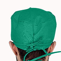 Surgical Green Cloth Surgeon Cap – Adjustable Cotton OT Cap