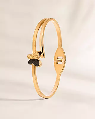 Noira Dual-Tone Butterfly Gold-Tone Bracelet