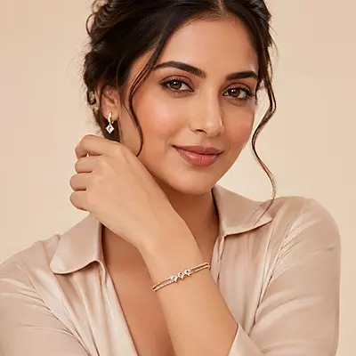 Aurelia Triple-Crystal Rose Gold-Tone Bracelet