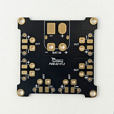 SwiftWing Robotics 3S-6S LiPo battery power routing board with M3 mounting holes SwiftWing Robotics 3S-6S LiPo battery power routing board with M3 mounting holes