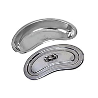 GI Stainless Steel Heavy Kidney Tray with Lid