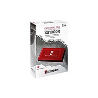 Kingston XS1000 2TB External SSD – USB 3.2 Gen 2 | Compact & Portable | Red
