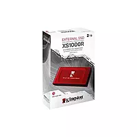 Kingston XS1000 2TB External SSD – USB 3.2 Gen 2 | Compact & Portable | Red