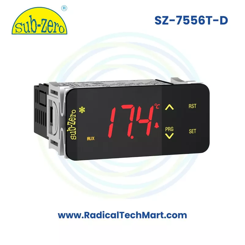 SZ-7556T-D Temperature Controller | Dual Probe Differential Mode for Oil Chillers & Panel A/C