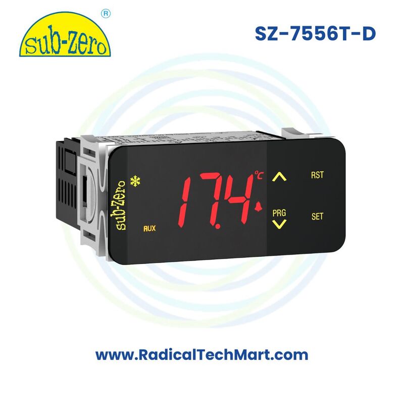 SZ-7556T-D Temperature Controller | Dual Probe Differential Mode for Oil Chillers & Panel A/C