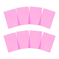 Pack of 8 A4 Plain Pink Dyslexia Overlay Reading Sheets â€“ PET Material, Rounded Corners