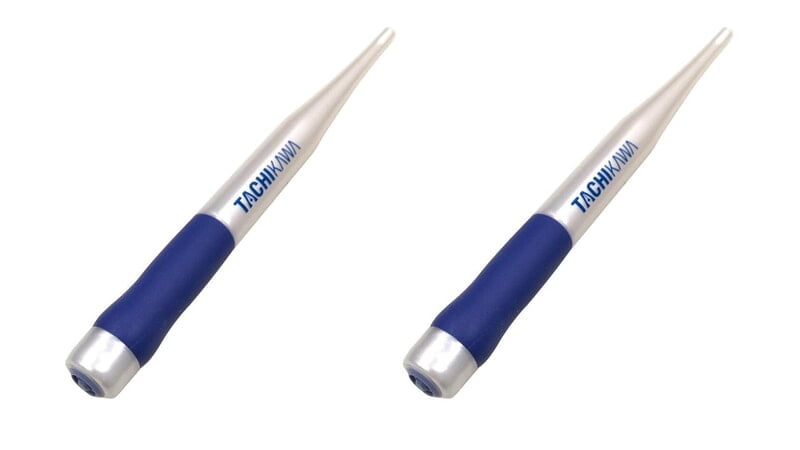 LIMITED EDITION PACK| BUY 1 AND GET 1 FREE| TACHIKAWA PLASTIC PEN NIB HOLDER| MODEL 40| PEARL WHITE| BLUE GRIP WITH NIB CAP