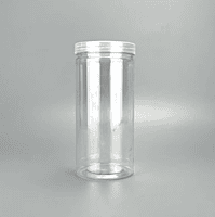 800ml Clear PET Cookie Jar with Lid (7.75"x3.25") | Food Grade & Airtight
