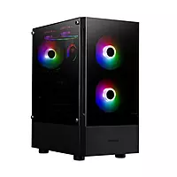 Gamdias Talos E3 ARGB ATX Mid Tower Case – Tempered Glass | 3 ARGB Fans | Black