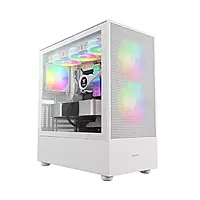 Gamdias Talos E3 Mesh Elite ARGB White Mid-Tower Case – E-ATX | Tempered Glass | USB-C