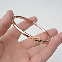 5mm Pure Solid Copper Kada for Men Women