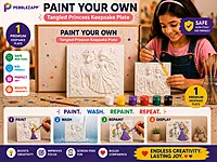 Reusable Tangled Princess Keep sake plate DIY Painting Kit