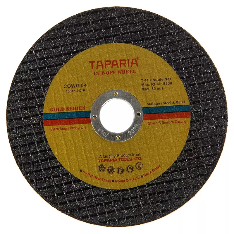 TAPARIA Cut Of Wheel (Silver Series) 105x1.0x16 45BN COWS 04 TAPARIA Cut Of Wheel (Silver Series) 105x1.0x16 45BN COWS 04