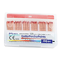 Meta Gutta Percha Points Special Taper 4% – Pack of 120