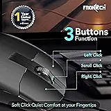 Frontech MS-0101 – Wired optical mouse with 1000 DPI, ergonomic design, and smooth tracking for precise and comfortable daily use.