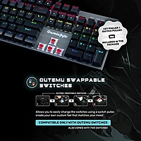Cosmic Byte CB-GK-28 Vanth Mechanical Gaming Keyboard – Red Switches | LED Backlighting