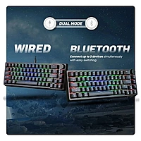 Cosmic Byte Astra Mechanical Keyboard – Wired & Bluetooth | Blue Switches | RGB