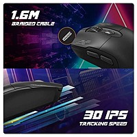 Cosmic Byte Raptor Dual Mode Gaming Mouse – 4800 DPI RGB Wired & Wireless