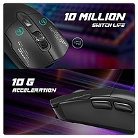 Cosmic Byte Raptor Dual Mode Gaming Mouse – 4800 DPI RGB Wired & Wireless