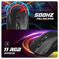 Cosmic Byte Raptor Dual Mode Gaming Mouse – 4800 DPI RGB Wired & Wireless