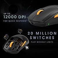 Cosmic Byte Atlas Tri-Mode Wireless Gaming Mouse – 12000 DPI 1000Hz Bluetooth & USB