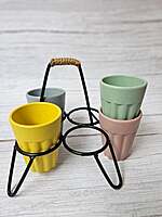 Tea Cups - Multi Colors (set of 4)