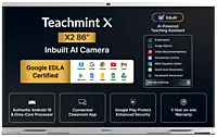 TeachMint X 86 Pro Interactive Display Board Google EDLA Certified - X2086PB14