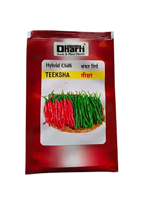 Dharti Teeksha Hybrid Chilli Seeds 10g - Virus Tolerant