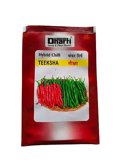Dharti Teeksha Hybrid Chilli Seeds 10g - Virus Tolerant