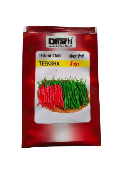 Dharti Teeksha Hybrid Chilli Seeds 10g - Virus Tolerant