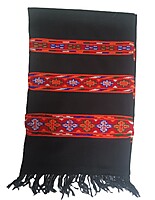 Teen Patti Kinnaur Design Pure Wool Muffler