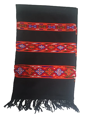 Teen Patti Kinnaur Design Pure Wool Muffler