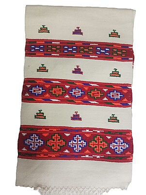 Teen Patti Kinnaur Design Pure Wool Muffler