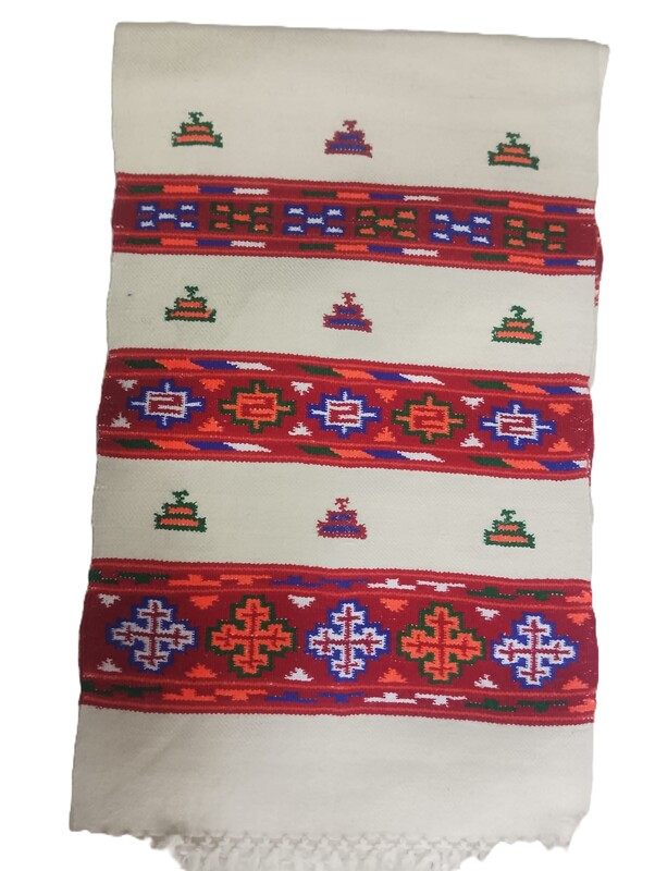 Teen Patti Kinnaur Design Pure Wool Muffler