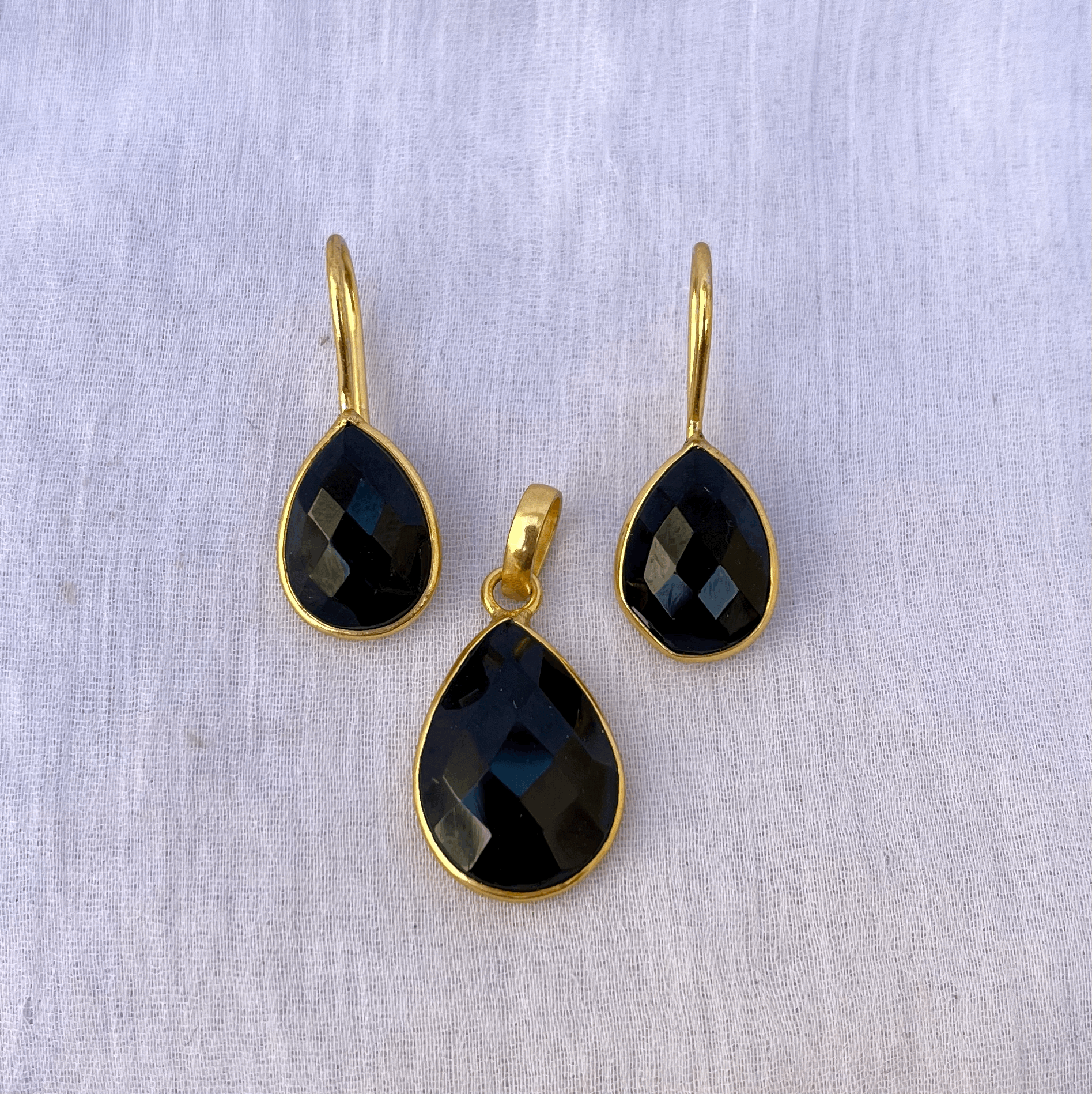 Cut Stone Drop 3 Pc Sets