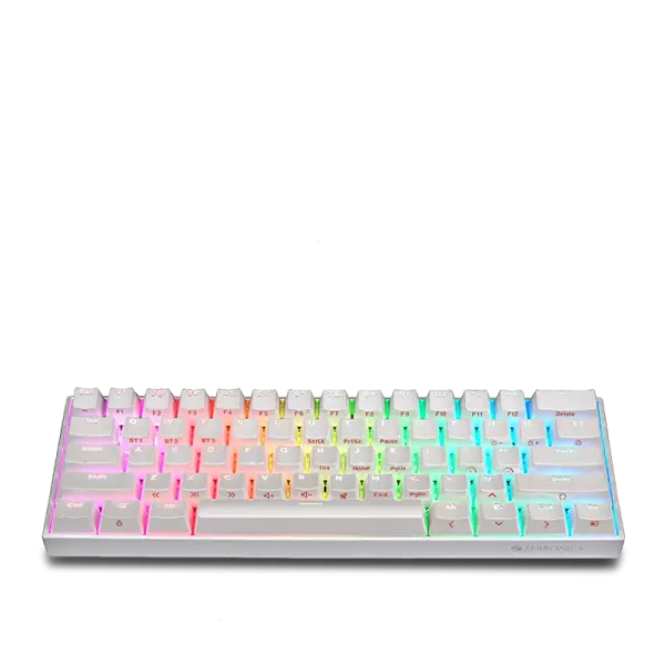 ZEBRONICS Zeb-Max Ninja 61 Keys Wireless Mechanical Keyboard ( White )