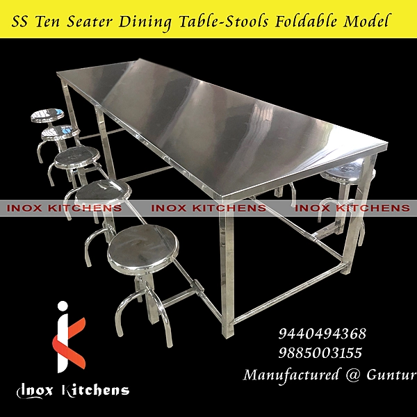 SS Ten Seater Dining Table