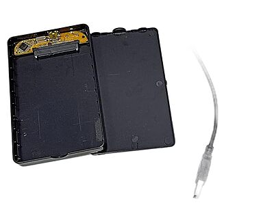 Terabyte 2.5" HDD External Case USB 2.0 Hard Case Hard Drive Enclosure (Black, 2.5 Inch)