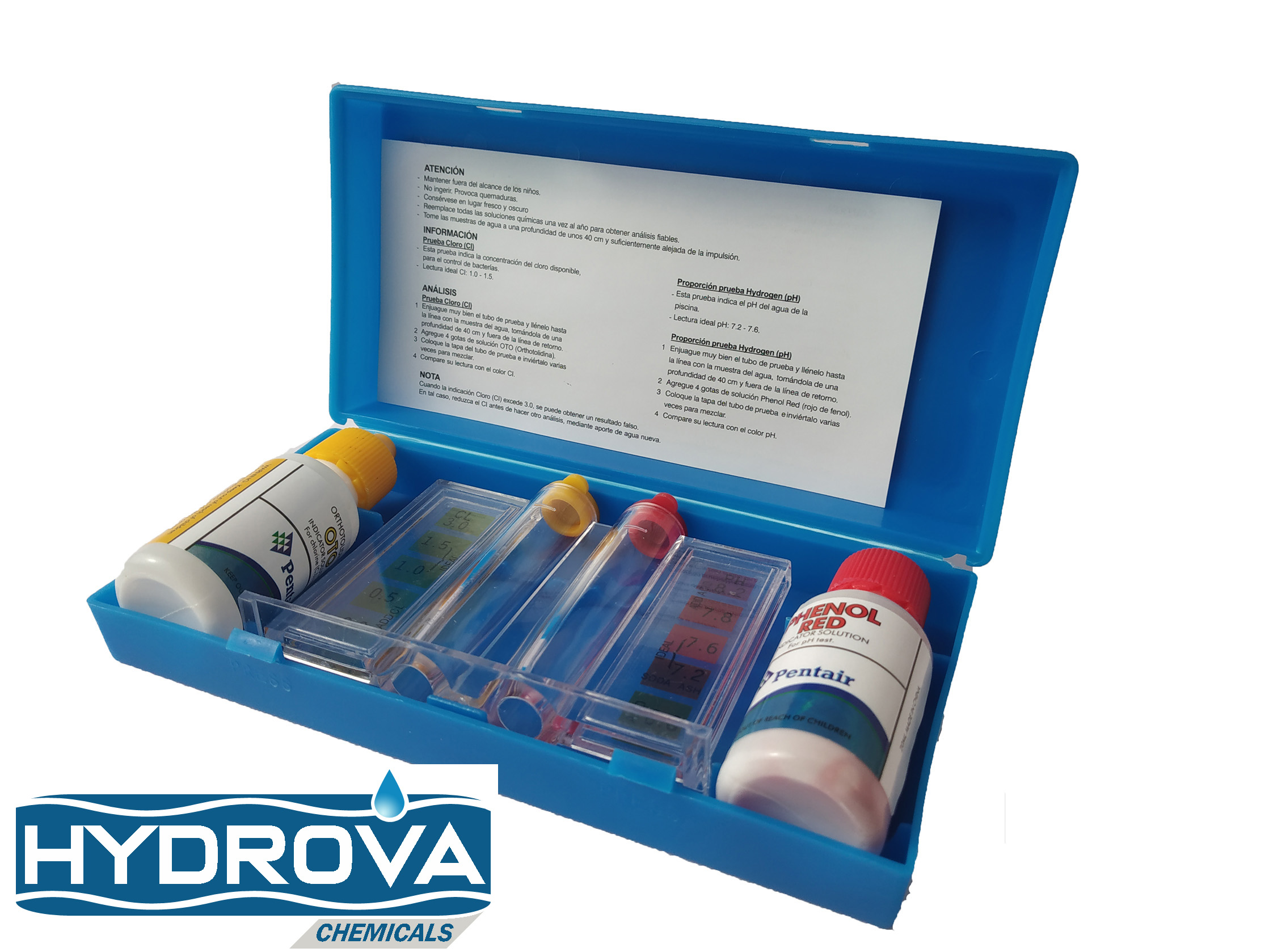 Swimming Pool Dual Test Kit Ph, Chlorine & Bromine Swimming Pool Dual Test Kit Ph, Chlorine & Bromine