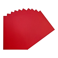 Pack of 50 A4 Red Coloured Card 160gsm Sheets