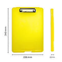 Pack of 8 Assorted Colour A4 Clipboard Box Files