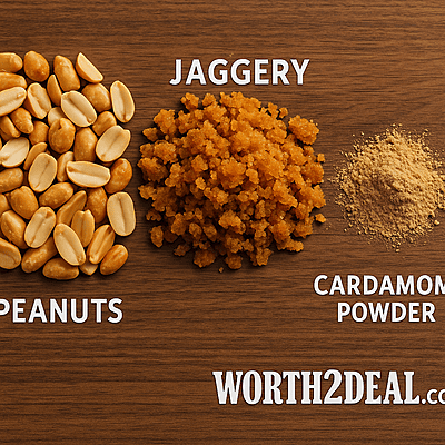 Texture of Kerala Style Peanut and Jaggery Mixture | Worth2Deal