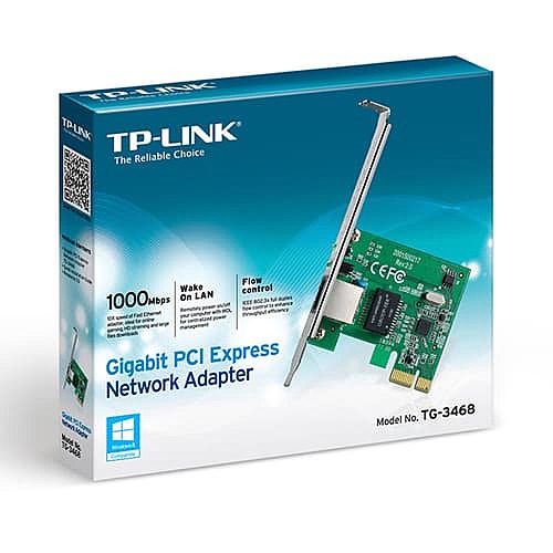 TP-Link TG-3468 Gigabit PCIe Network Adapter – High Speed Ethernet Card