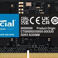 OpenBox Crucial 4800MHz CL40 CT16G48C40S5 DDR5 16 GB Laptop DRAM (CT16G48C40S5)