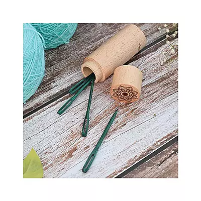 KnitPro Teal Wooden Darning Needles- 36635