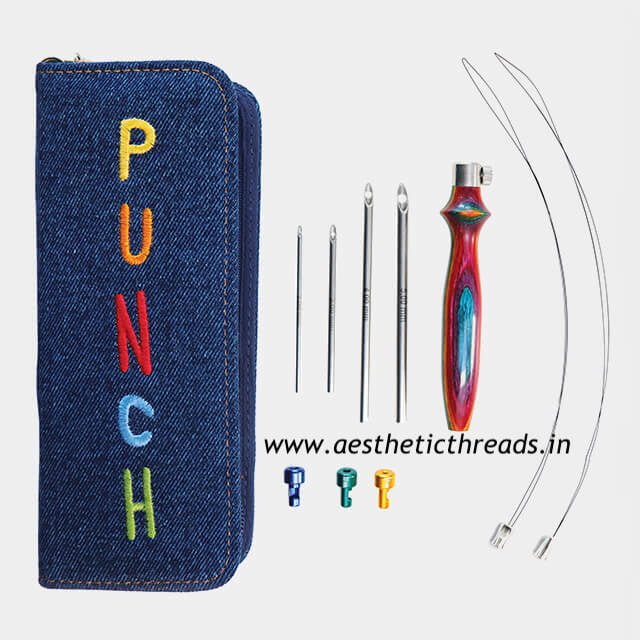 Vibrant punch needle set Vibrant punch needle set